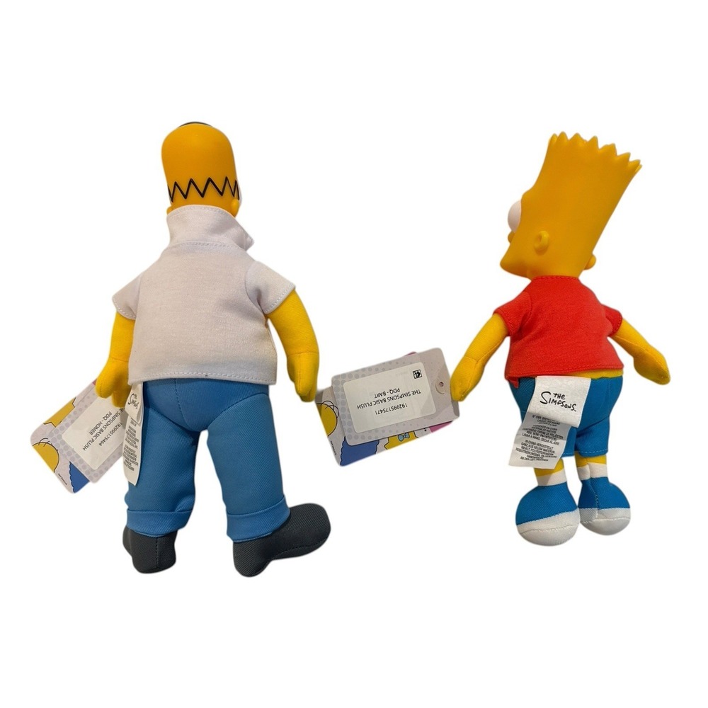 Jakks Pacific The Simpsons 10" Plush 2024 - Homer & Bart Simpson - Picture 2 of 15